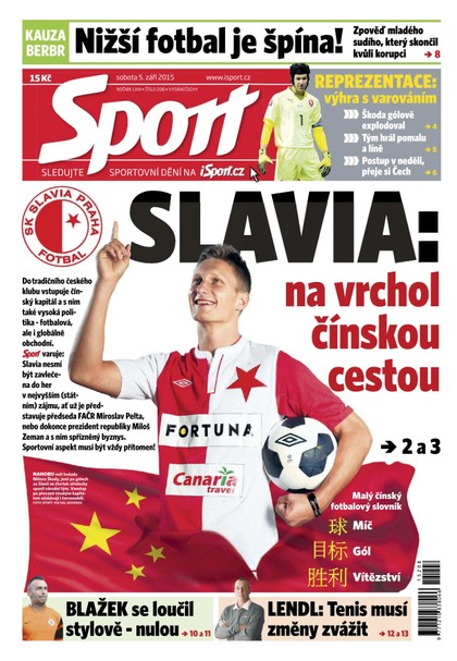 E-magazín Sport - 5.9.2015 - CZECH NEWS CENTER a. s.