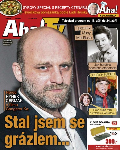 E-magazín AHA! Tv - 17.9.2015 - CZECH NEWS CENTER a. s.