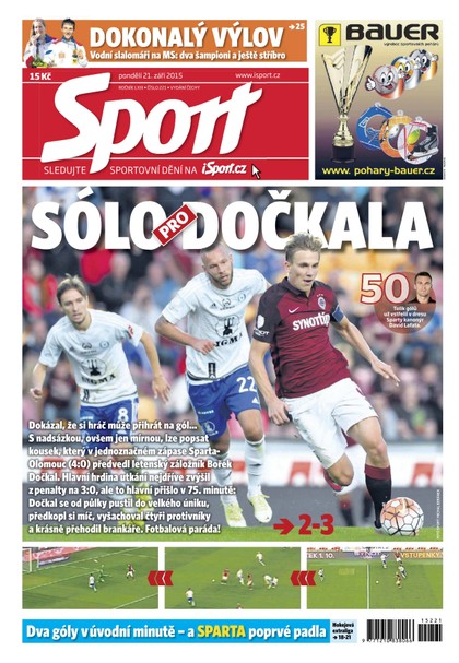 E-magazín Sport - 21.9.2015 - CZECH NEWS CENTER a. s.