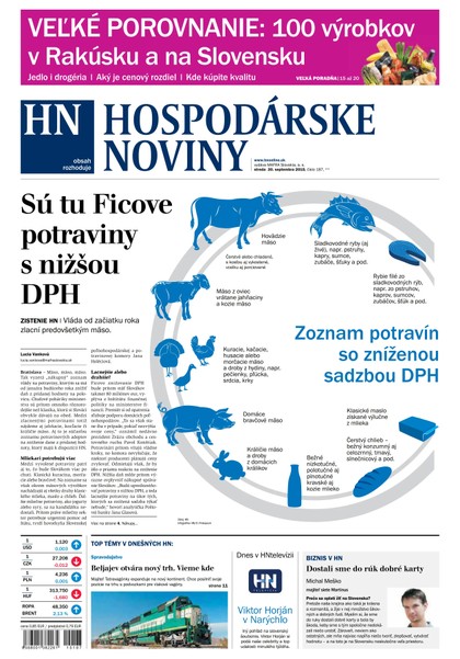 E-magazín Hospodárske noviny 30.09.2015 - MAFRA Slovakia, a.s.