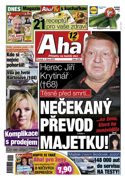 E-magazín AHA! - 1.10.2015 - CZECH NEWS CENTER a. s.