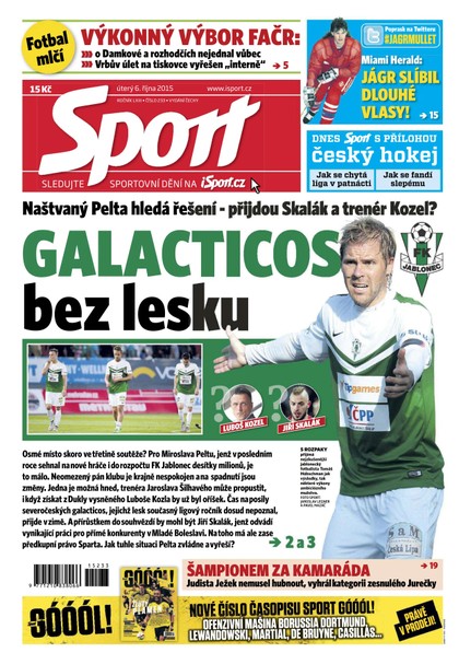 E-magazín Sport - 6.10.2015 - CZECH NEWS CENTER a. s.