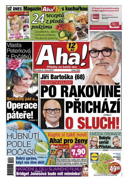 E-magazín AHA! - 8.10.2015 - CZECH NEWS CENTER a. s.