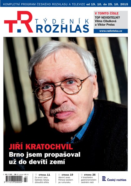 E-magazín Týdeník Rozhlas 43/2015 - Radioservis, a. s.