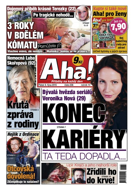 E-magazín AHA! - 9.10.2015 - CZECH NEWS CENTER a. s.