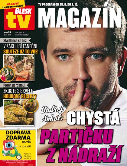 E-magazín Příloha Blesk Tv magazín - 25.9.2015 - CZECH NEWS CENTER a. s.
