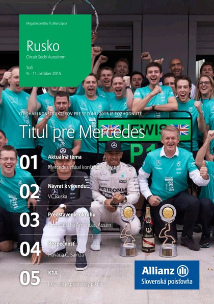 E-magazín Magazín F1 12/2015 - Allianz - Slovenská poisťovňa, a.s.