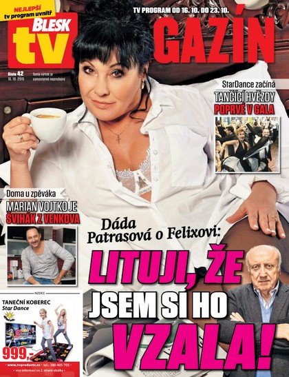 E-magazín Blesk Tv magazín - 16.10.2015 - CZECH NEWS CENTER a. s.