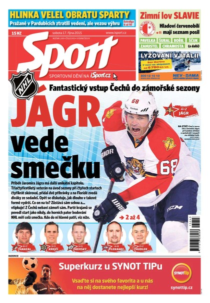 E-magazín Sport - 17.10.2015 - CZECH NEWS CENTER a. s.