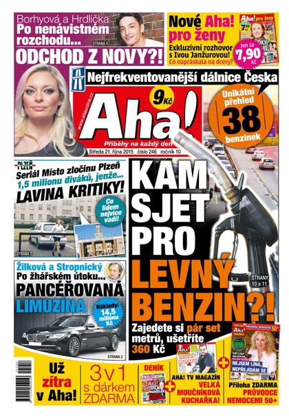 E-magazín AHA! - 21.10.2015 - CZECH NEWS CENTER a. s.