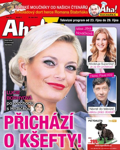 E-magazín AHA! Tv - 22.10.2015 - CZECH NEWS CENTER a. s.