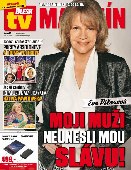 E-magazín Blesk Tv magazín - 23.10.2015 - CZECH NEWS CENTER a. s.