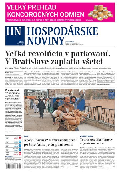 E-magazín Hospodárske noviny 27.10.2015 - MAFRA Slovakia, a.s.