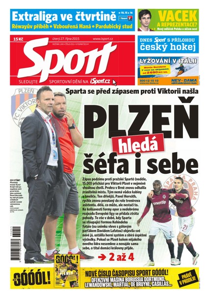 E-magazín Sport - 27.10.2015 - CZECH NEWS CENTER a. s.