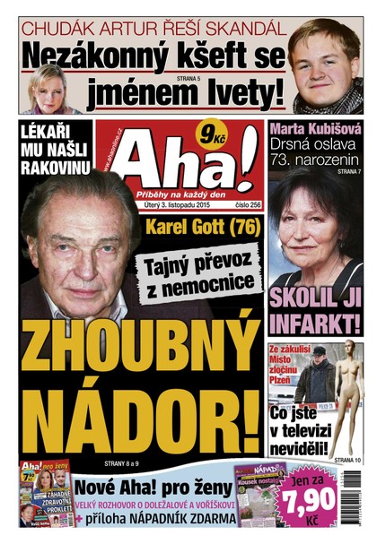 E-magazín AHA! - 3.11.2015 - CZECH NEWS CENTER a. s.