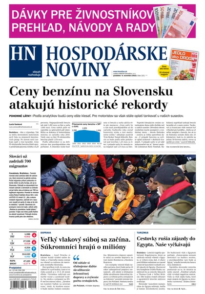 E-magazín Hospodárske noviny 09.11.2015 - MAFRA Slovakia, a.s.