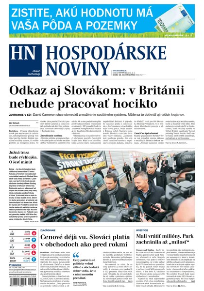 E-magazín Hospodárske noviny 11.11.2015 - MAFRA Slovakia, a.s.