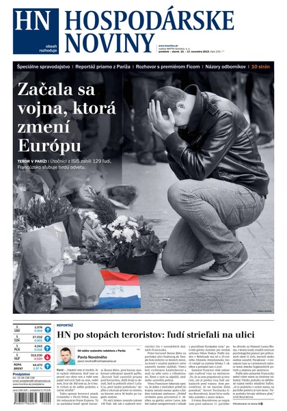 E-magazín Hospodárske noviny 16.11.2015 - MAFRA Slovakia, a.s.