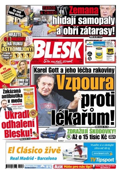 E-magazín Blesk - 20.11.2015 - CZECH NEWS CENTER a. s.
