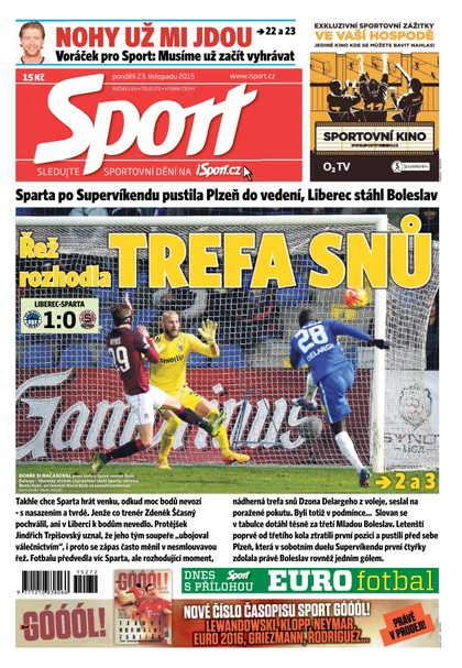 E-magazín Sport - 23.11.2015 - CZECH NEWS CENTER a. s.