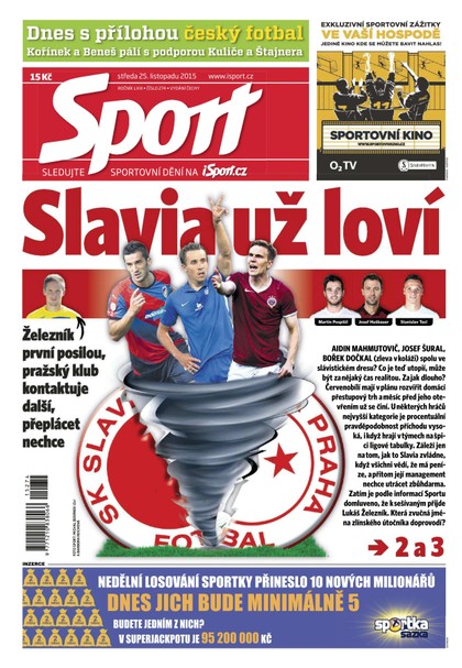 E-magazín Sport - 25.11.2015 - CZECH NEWS CENTER a. s.