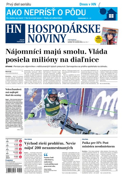 E-magazín Hospodárske noviny 30.11.2015 - MAFRA Slovakia, a.s.