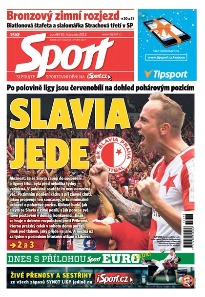 E-magazín Sport - 30.11.2015 - CZECH NEWS CENTER a. s.