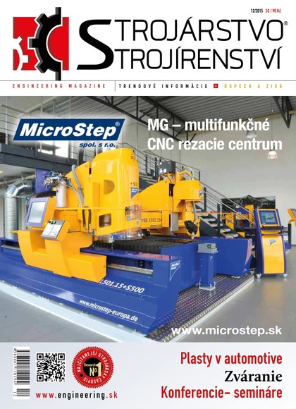 E-magazín STROJÁRSTVO/STROJÍRENSTVÍ 12/2015 - MEDIA/ST s.r.o.