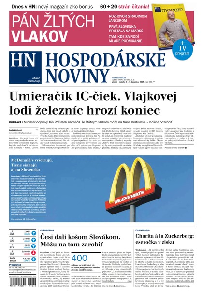 E-magazín Hospodárske noviny 04.12.2015 - MAFRA Slovakia, a.s.