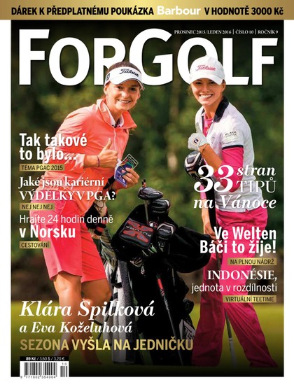 E-magazín ForGolf - 12/2015 - ForGolf Media s.r.o.