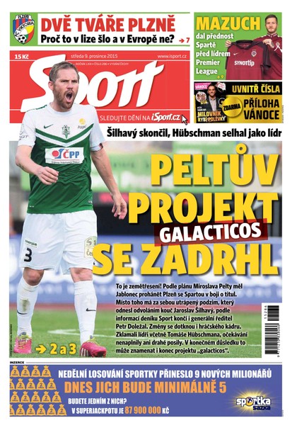 E-magazín Sport - 9.12.2015 - CZECH NEWS CENTER a. s.