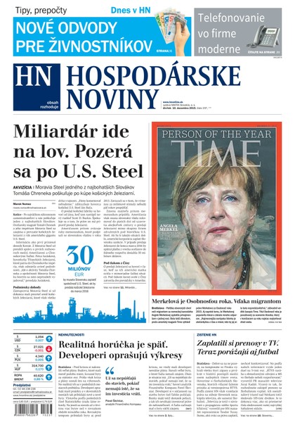 E-magazín Hospodárske noviny 10.12.2015 - MAFRA Slovakia, a.s.