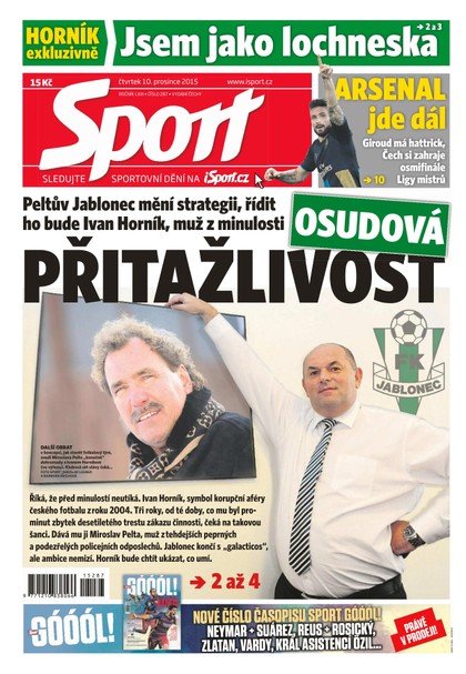 E-magazín Sport - 10.12.2015 - CZECH NEWS CENTER a. s.