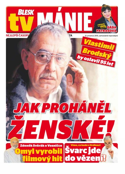 E-magazín Blesk Tv manie - 12.12.2015 - CZECH NEWS CENTER a. s.