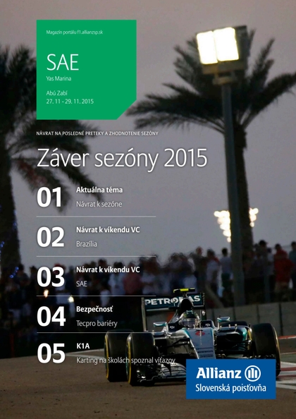 E-magazín Magazín F1 14/2015 - Allianz - Slovenská poisťovňa, a.s.