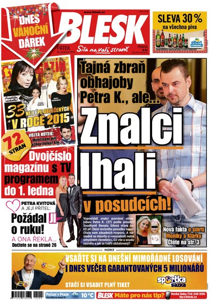 E-magazín Blesk - 18.12.2015 - CZECH NEWS CENTER a. s.