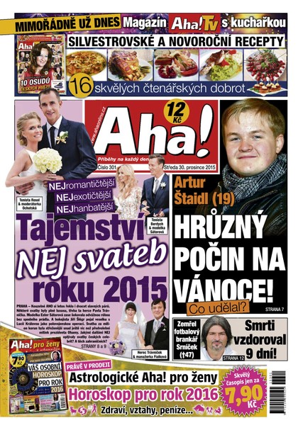 E-magazín AHA! - 30.12.2015 - CZECH NEWS CENTER a. s.