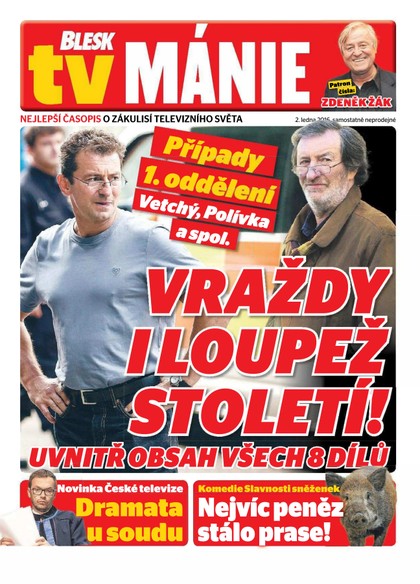 E-magazín Blesk Tv manie - 2.1.2016 - CZECH NEWS CENTER a. s.