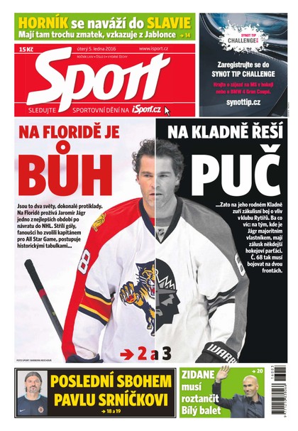 E-magazín Sport - 5.1.2016 - CZECH NEWS CENTER a. s.