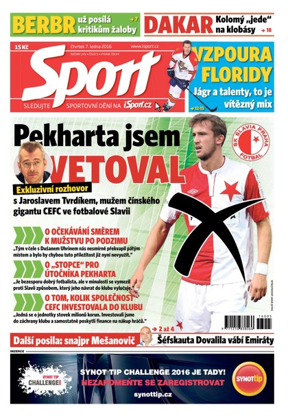 E-magazín Sport - 7.1.2016 - CZECH NEWS CENTER a. s.