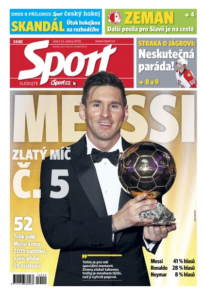 E-magazín Sport - 12.1.2016 - CZECH NEWS CENTER a. s.