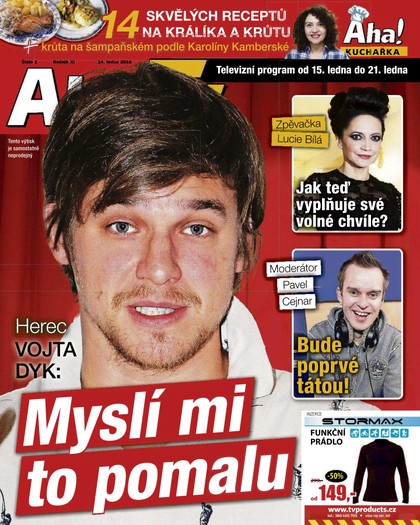 E-magazín AHA Tv - 14.1.2016 - CZECH NEWS CENTER a. s.