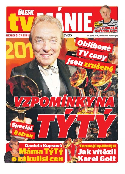 E-magazín Blesk Tv manie - 16.1.2016 - CZECH NEWS CENTER a. s.