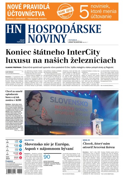 E-magazín Hospodárske noviny 18.01.2016 - MAFRA Slovakia, a.s.