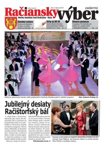 E-magazín 2,2016 - Miestny úrad Bratislava - Rača