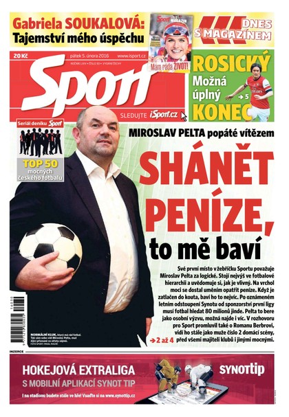 E-magazín Sport - 5.2.2016 - CZECH NEWS CENTER a. s.