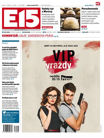E-magazín E15 5.2.2016 - Czech Media Invest