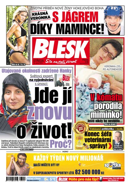 E-magazín Blesk 10.2.2016 - CZECH NEWS CENTER a. s.