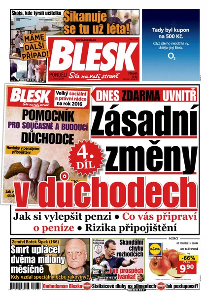 E-magazín Blesk 15.2.2016 - CZECH NEWS CENTER a. s.