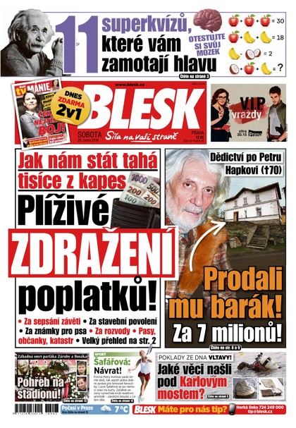 E-magazín Blesk - 20.2.2016 - CZECH NEWS CENTER a. s.